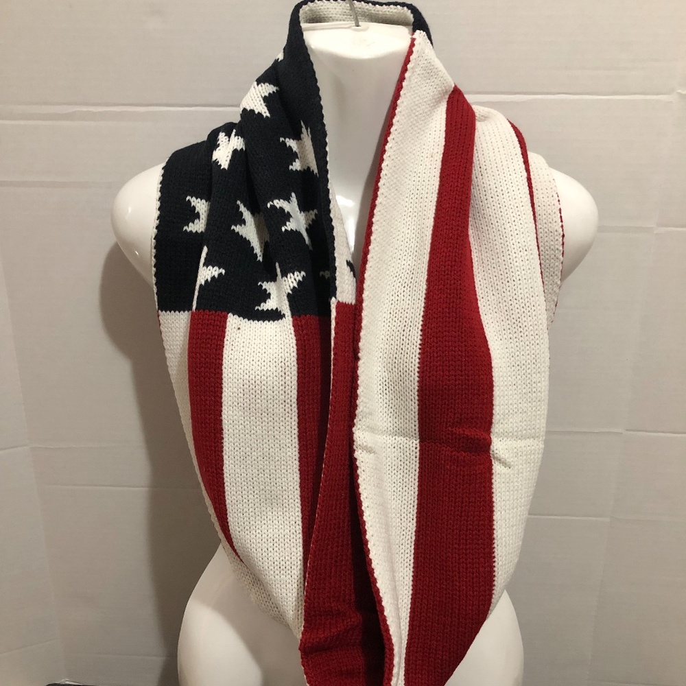 COPY - Women’s/ Men’s/Unisex Winter Knitted American Flag Scarf